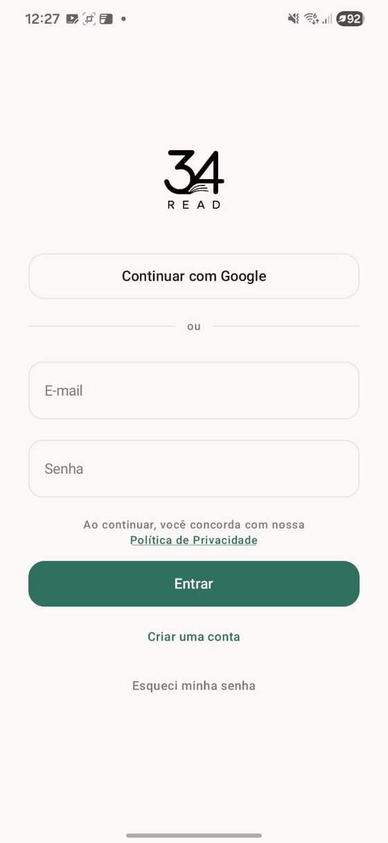 Entrar com a conta Google ou com e-mail